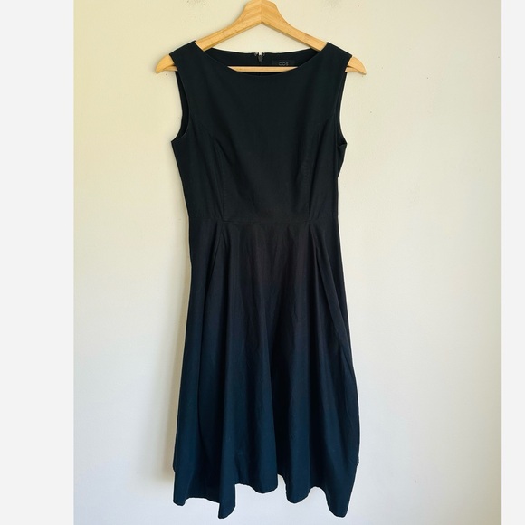 COS • Fit and Flare Dress in Black - Picture 2 of 6